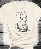 Comfort Colors® This Is Bull Shit Shirt, Joke T-shirt, Girl Tee, Animal Lover Gift, Gift For Woman, Funny Gift Tee, Farmlife,