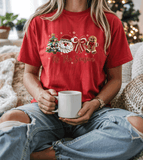 Comfort Colors® Tis The Season Faux Yarn 3D Holiday sweatshirt, Christmas Gift Shirt, Matching family Holiday matching family knit look /  FYP Viral Trending Sweatshirts / Funny Holiday