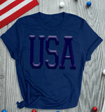 Comfort Colors USA PUFF Embossed / 3D 4th of July Independence Day Family, USA 250th Anniversary Shirts, 250 Years of Freedom 1776 - 2026 4th of July