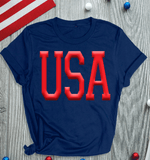 Comfort Colors USA PUFF Embossed / 3D 4th of July Independence Day Family, USA 250th Anniversary Shirts, 250 Years of Freedom 1776 - 2026 4th of July