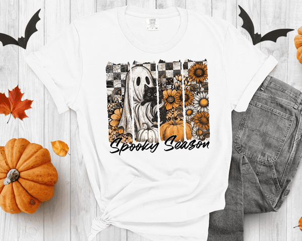 Vintage Cute Spooky Season Sweatshirt,Halloween Sweatshirt, Womens Halloween Sweatshirt, Cute Fall Sweater, Gift For Halloween, Spooky Season Shirt