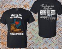 Sandy Creek Flood Relief Shirt, Leander Texas Flooding shirts   – 100% of Proceeds Donated to Sandy Creek Disaster Relief Fund, Boots on the ground