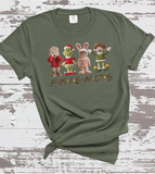 Comfort Colors® FRIENDS / Christmas T-Shirt, Faux Yarn 3D Holiday sweatshirt, Christmas Gift Shirt, Matching family T-Shirt Holiday matching family knit look /  FYP Viral Trending Sweatshirts / Funny Holiday Crewneck
