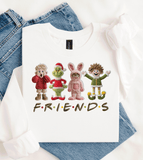 Comfort Colors® FRIENDS / Christmas T-Shirt, Faux Yarn 3D Holiday sweatshirt, Christmas Gift Shirt, Matching family T-Shirt Holiday matching family knit look /  FYP Viral Trending Sweatshirts / Funny Holiday Crewneck