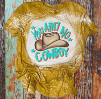 Vintage Distressed Country Western BOHO Shirt Tees You ain't no Cowboy