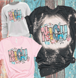 NICU nurse Bleached Shirts Distressed Tees