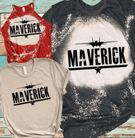 TV Show Movie Inspired Distressed Tees Vintage Bleached Bella Canvas Shirts Top Gun Maverick