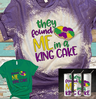 Mardi Gras Let the Shenanigans begin Distressed Bleached Tees / DTF Shirts