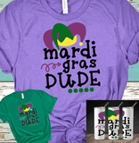 Mardi Gras Let the Shenanigans begin Distressed Bleached Tees / DTF Shirts