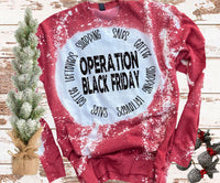 Matching Black Friday Family Shirts Distressed Vintage Bleached Operation Black Friday