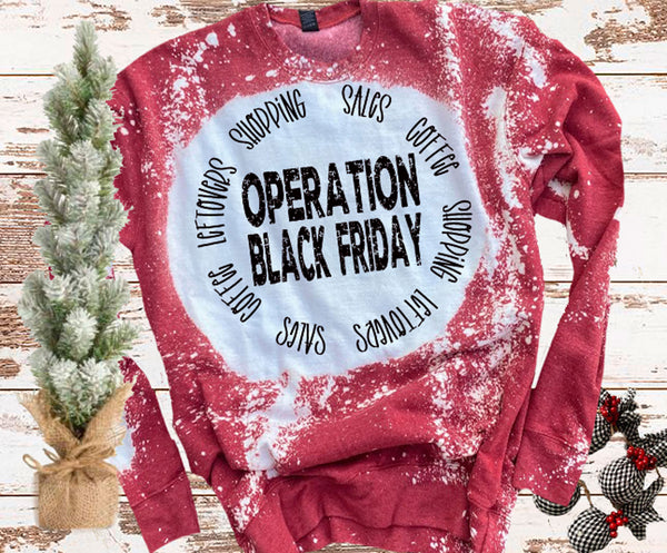 Matching Black Friday Family Shirts Distressed Vintage Bleached Operation Black Friday