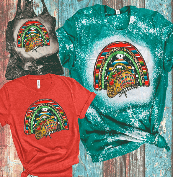 Tacos and Tequila Cinco De Mayo Distressed DTF Shirts
