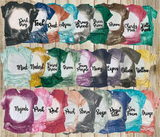 Rainbow Kiss Valentines Day Bleached Distressed Vintage Tees