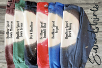 Hustlher Bleached Shirts DTF Tees